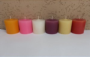Kit com 6 velas 90g -  aromáticas perfumadas com essência