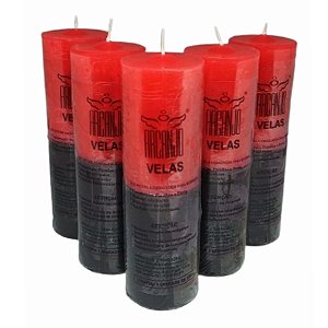 Caixa com 12 Velas de 7 dias bicolor 270g
