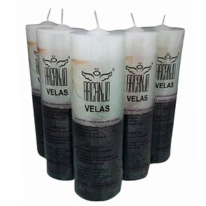 Caixa com 5 Velas de 7 dias bicolor 270g