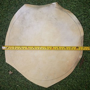 Pele de couro cabra disco 30cm