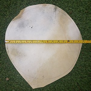 Pele de couro cabra disco 35cm