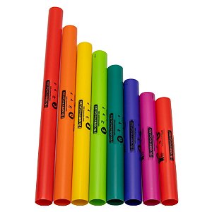 KIT ESCALA DIATONICA DÓ MAIOR COM 8 TUBOS AFINADOS BOOMWHACKERS BWDG