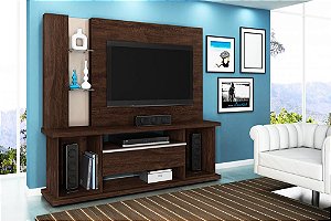 Home Onix p/ TV 55" 183x178x45 Imbuia/Creme Lukaliam