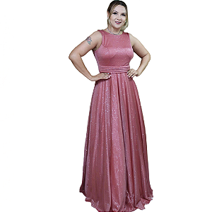 Vestido Longo Rosa Canela: Elegância para Ocasiões Especiais