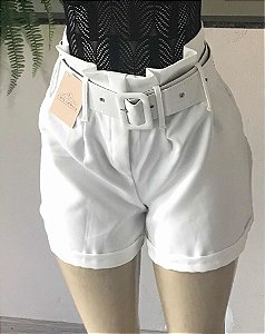 Short Alfaiataria Com Cinto