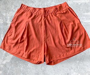 Shorts Plus Size em Tecido Dinastia