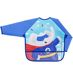 Avental/Babador com Mangas Elefante Superhero - Buba