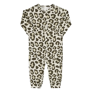 Macacão Manga Longa Oncinha - UpBaby