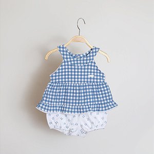 Macacão Baby Vichy Caranguejo - Keko