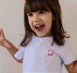 Camiseta Feminina Manga Curta Básica - Branca