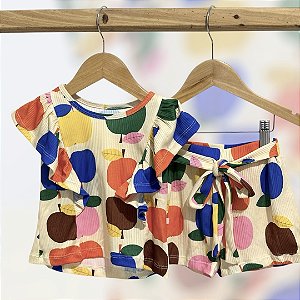 Conjunto Canelado Comfy: Blusinha + Short