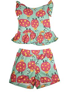 Conjunto Canelado Comfy: Blusinha + Short