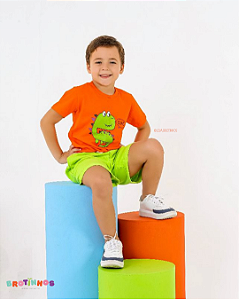 Conjunto T-Shirt + Short Moletinho - Dino
