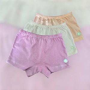 Calcinha Shortinho 100% Algodão - G (6-8 anos)