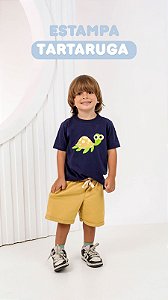 Conjunto T-Shirt + Short Moletom - Turtle