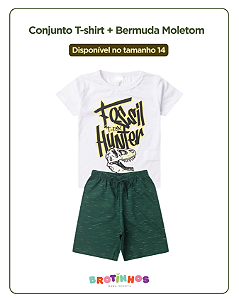 Conjunto T-Shirt + Bermuda Moletom
