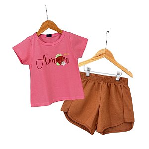 Conjunto Comfy: T-Shirt + Short Moletom