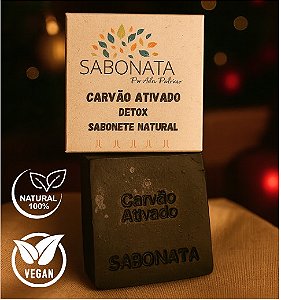 Sabonete Natural Detox de Carvão Ativado