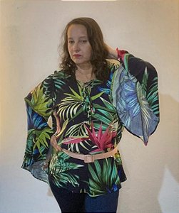 Blusa manga flaire