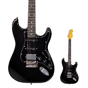 Guitarra Strato HSS Alnico 5 PHX ST-H ALV BK Black - AudioDriver