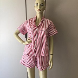 Pijama Feminino Adulto  listrado