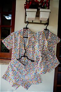 Pijama Infantil  Estampa Borboleta