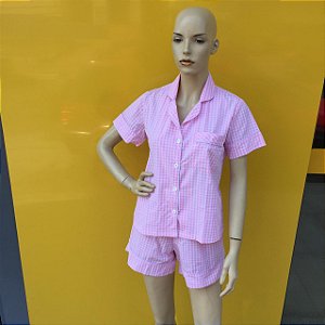 Pijama Feminino Adulto Estampa Xadrez