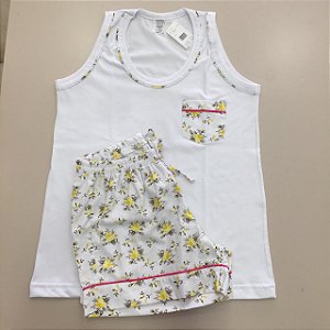 Pijama Infantil flor amarela