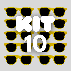 KIT 10 BALLON FESTA AMARELO NEON