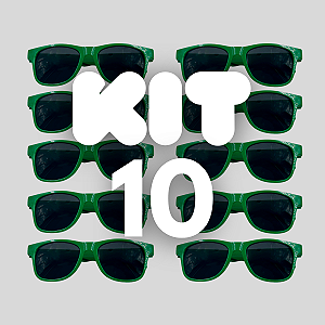 KIT 10 BALLON FESTA VERDE BANDEIRA