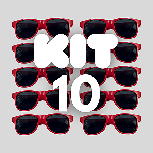 KIT 10 BALLON FESTA VERMELHO