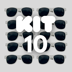 KIT 10 BALLON FESTA BRANCO