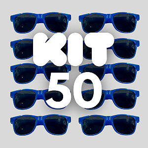 KIT 50 BALLON FESTA AZUL BIC