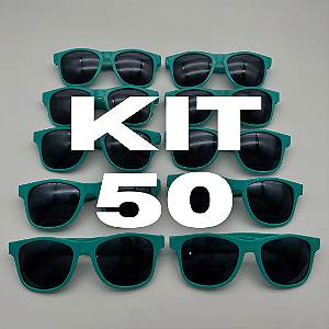 KIT 50 BALLON FESTA VERDE ÁGUA