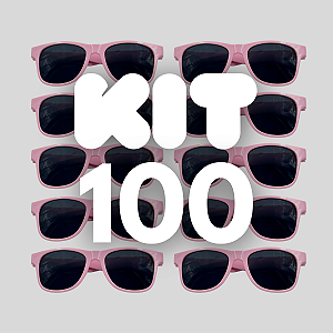 KIT 100 BALLON FESTA ROSA CLARO - PERSONALIZADO TAMPOGRAFIA