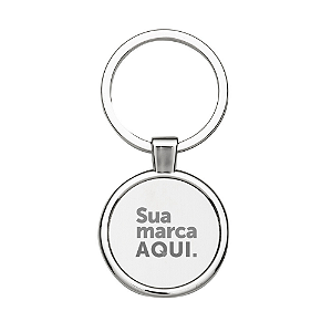 CHAVEIRO METAL REDONDO MEDALHA
