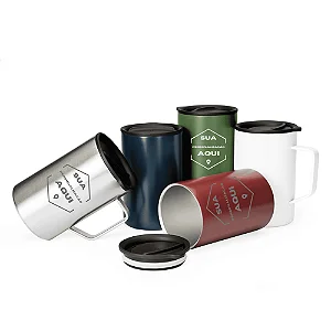 CANECA ISOTÉRMICA INOX 350ML