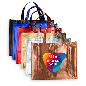 SACOLA TNT METALIZADA GRANDE