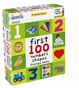  First 100 Numbers Shapes Bingo Game