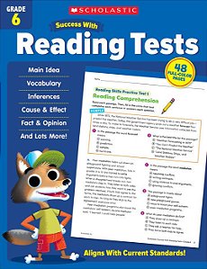 Success With Reading Tests: Grade 6 Workbook