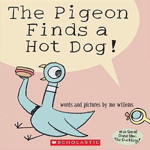 the pigeon finds a hot dog