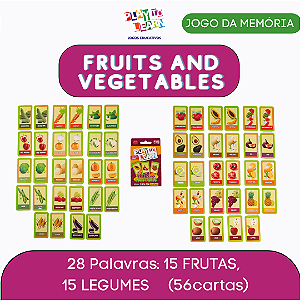 jogo de cartas - fruits and vegetables