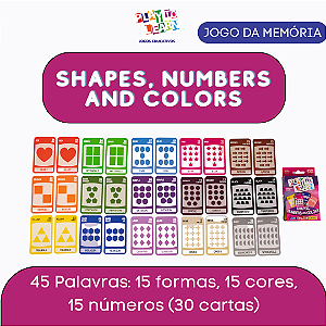 jogo de cartas - shapes, numbers and colors