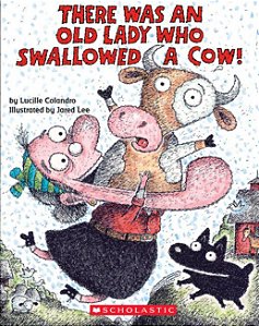 There was an old lady who swallowed a cow - boardbook