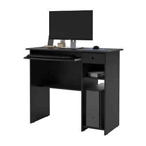 Mesa de computador escrivaninha para escritório viena preta