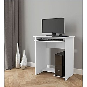Mesa de computador escrivaninha  barata simples branco
