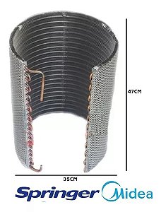 Serpentina Condensadora Cobre Springer Midea 38KCO12S5