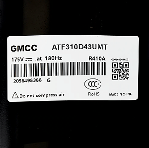 Compressor ATF310D43UMT Midea 38MBMA36M5 - Desmontado de Equipamento