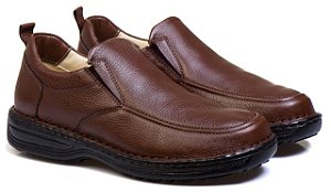 Sapato Social Masculino Ortopédico Anti Stress Conforto Em Couro Legítimo