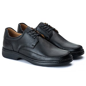 Sapato Masculino Oxford Social Conforto Em Couro Legítimo